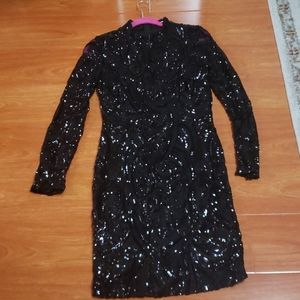 Black sequin dress size XL